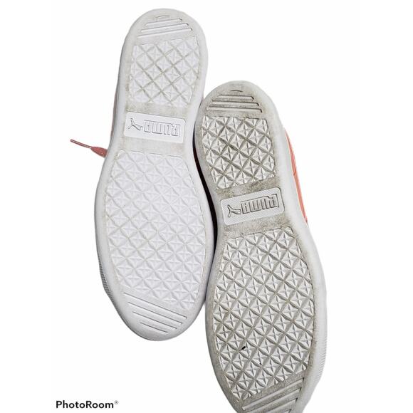 Puma Vikky Soft Foam Pink Leather Shoes - Size 7.5 - Picture 7 of 9